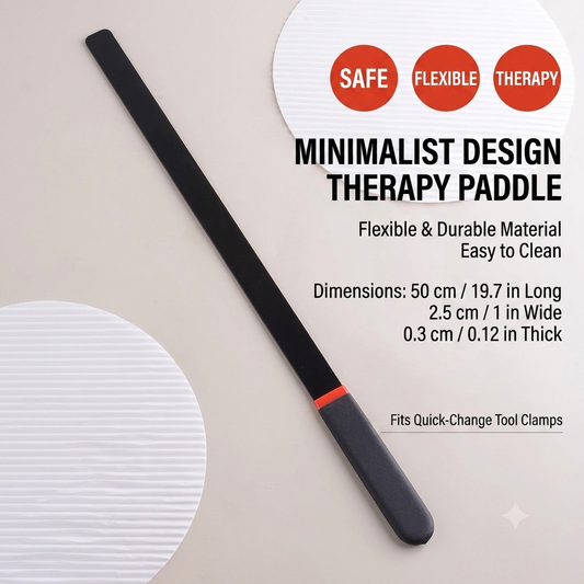 Flexible soft slapping therapy paddle attachment for automatic massage machine, 19.7 inches length.⁠